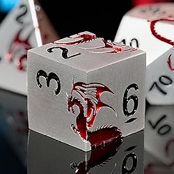 Metal Dice Set D&D, HNCCESG Polyhedral Dice 7 Piece