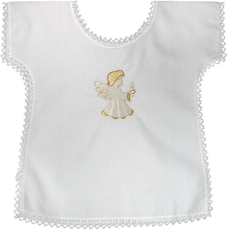 La Preziosa Veste Vestina Da Battesimo Con Angelo E Candela Amazon It Abbigliamento