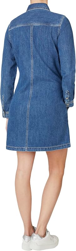 Damen Authentic Denim Dress Kleid, Blau (Denim-4c1), XS