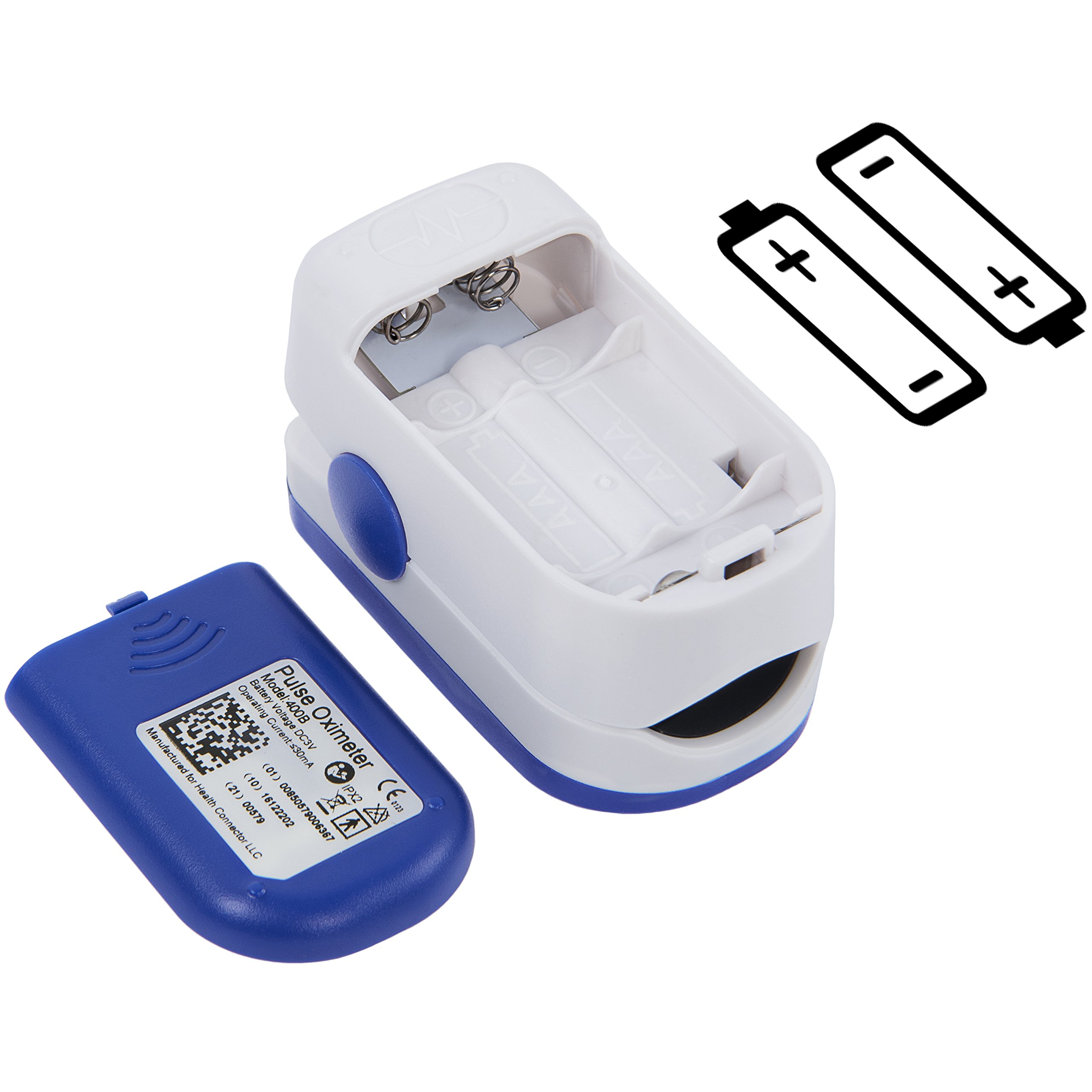 Zacurate 400B Fingertip Pulse Oximeter Blood Oxygen Saturation Monitor