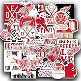 29 PCS Set of Detroit Vinyl Red Wings Stickers Pack Detroit Decal Red Wings 2-2.5 inches