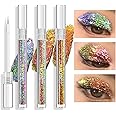 JUR MORNIER Multichrome Liquid Eyeshadow Set, 3 Colors Multi-Dimensional Eye Liner Makeup, High Pigment Waterproof Metallic Liner