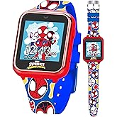 Marvel Spidey and His Amazing Friends Interactive Kids Smart Watch with Camera Games Voice Recorder Calculator Pedometer Colorful Silicone Strap Fits Wrists 5.5" to 8"