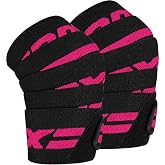 RDX Knee Wraps for Weightlifting, 78&rdquo; Elasticated Straps Power Lifting Leg Press Support Gym Fitness Squats Workout Men Women