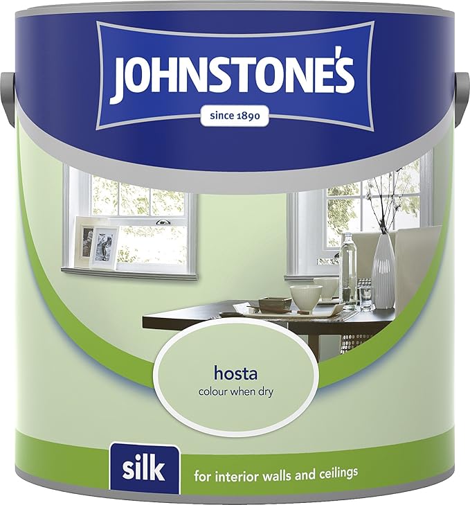 Johnstone's 306576 2.5 Litre Silk Emulsion Paint Hosta Amazon.co.uk