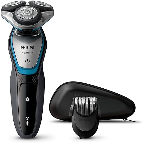 Philips Aquatouch Elektrorasierer, 100% wasserdicht, mit Aquatec, Haareschneiden, Bart, S5400/41