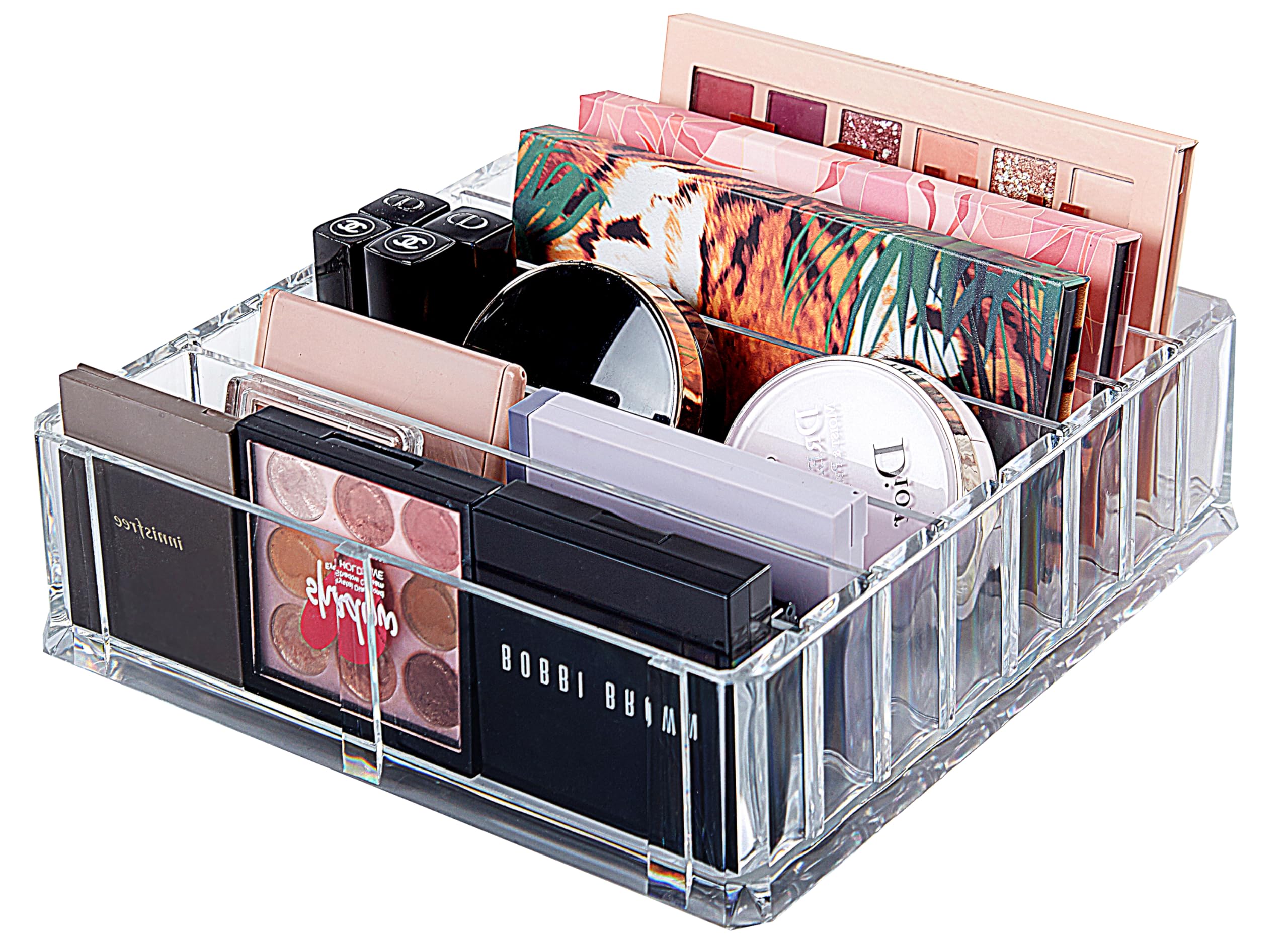 Photo 1 of FAJ Lipgloss Organizer, Acrylic Makeup Holder for Vanity, Drawer Storage, Cosmetics Pallets Countertop Clear Storage (27 spaces)