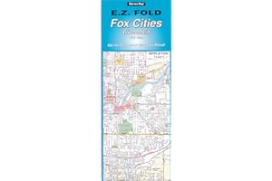 Appleton Fox Cities Wisconsin EZ Fold Road Map