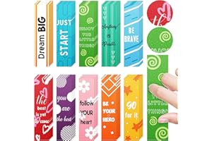 TINLADE 50 Pieces Anxiety Sensory Stickers Motivational Fidget Textured Strips Toys Calm Stress Strips Anti Stress Tactile Rough Strips Stickers Cute Classroom Sensory Items for Adults Teens Desk