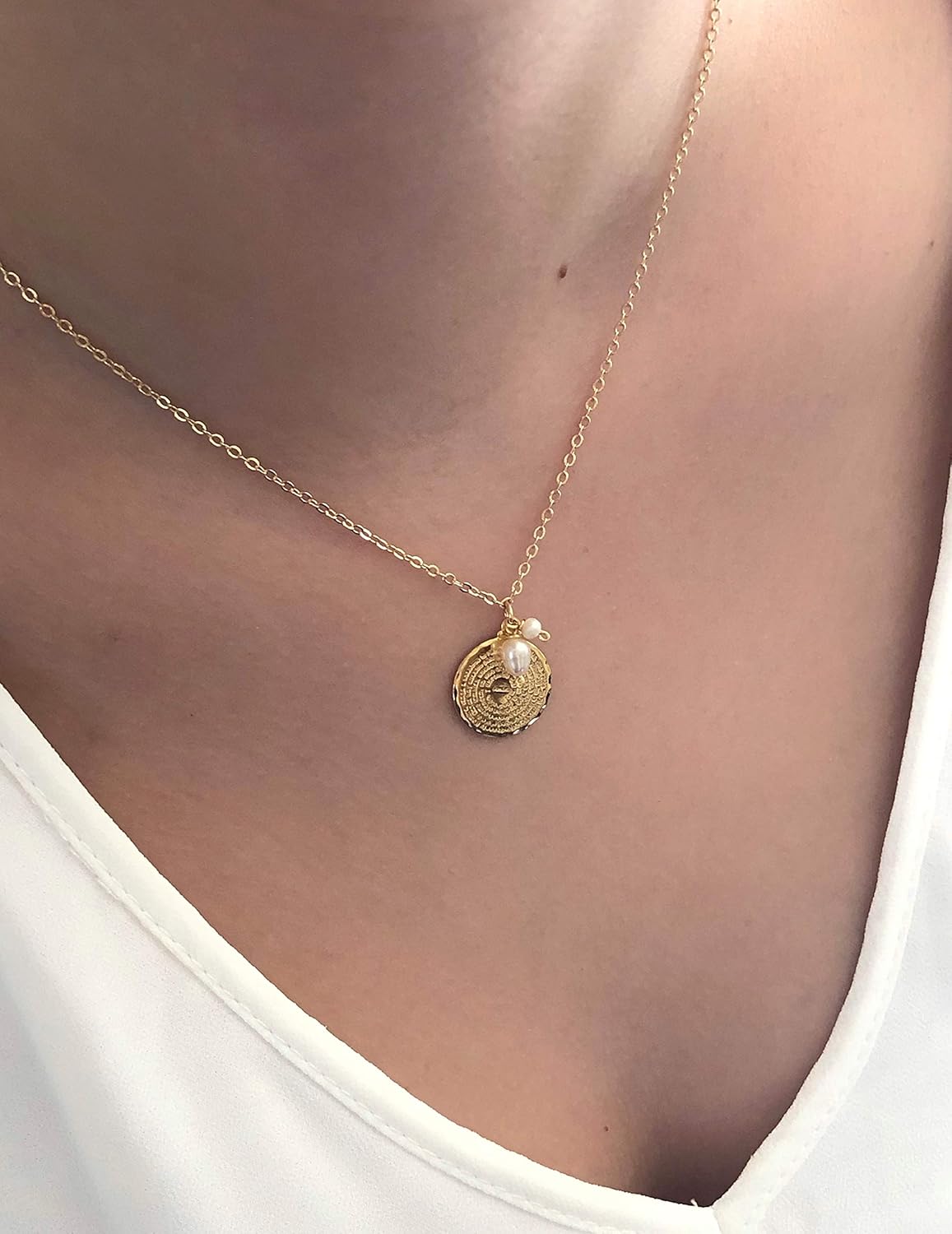 Our Father Prayer Gold Plated Necklace Collar Oración Padre