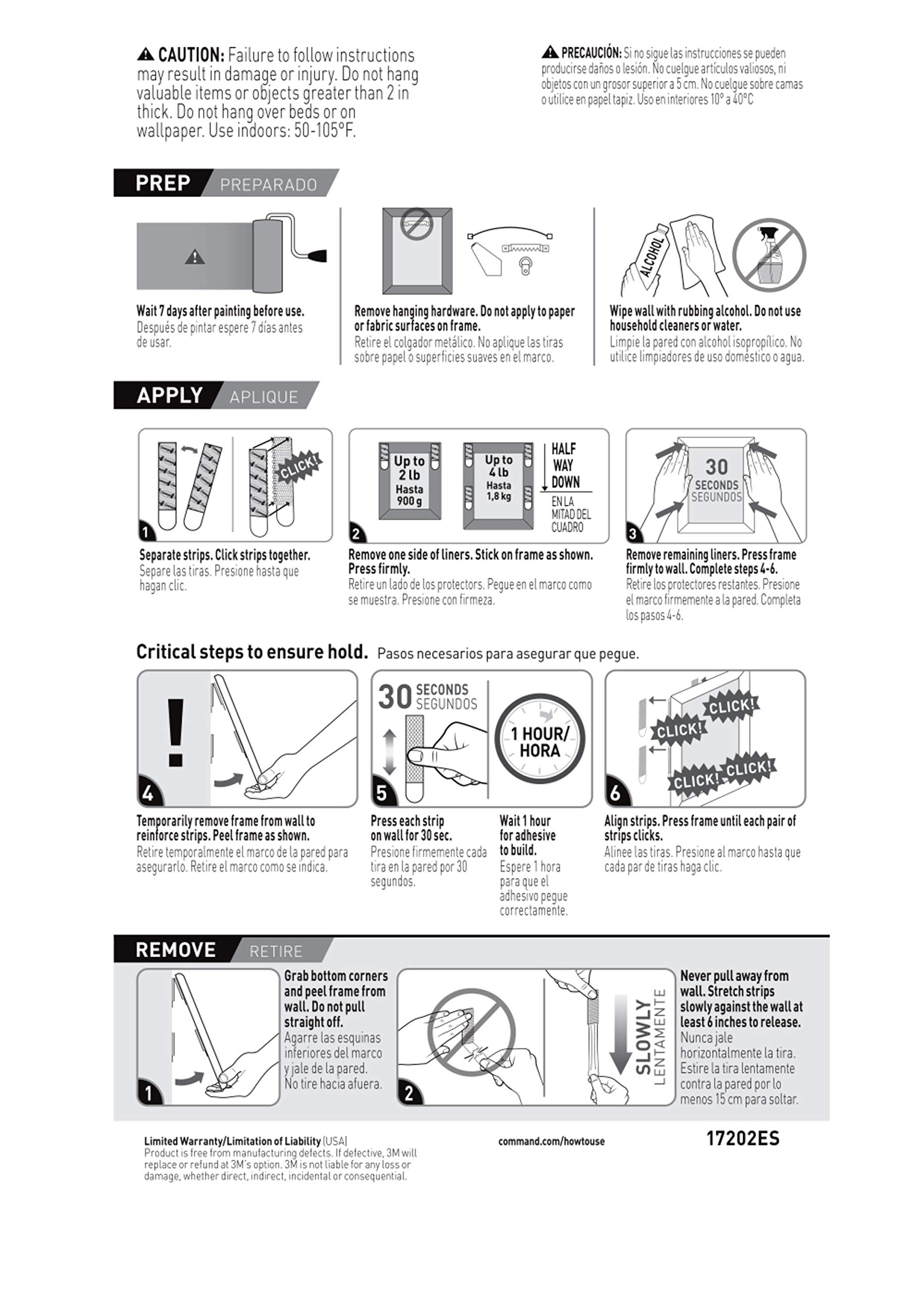 Command 4 lb Small Picture Hanging Strips 18 Pairs (36 Command Strips), Damage-Free Hanging Picture Hangers, No Tools Wall Hanging Strips for Home Decor, White Adhesive Strips