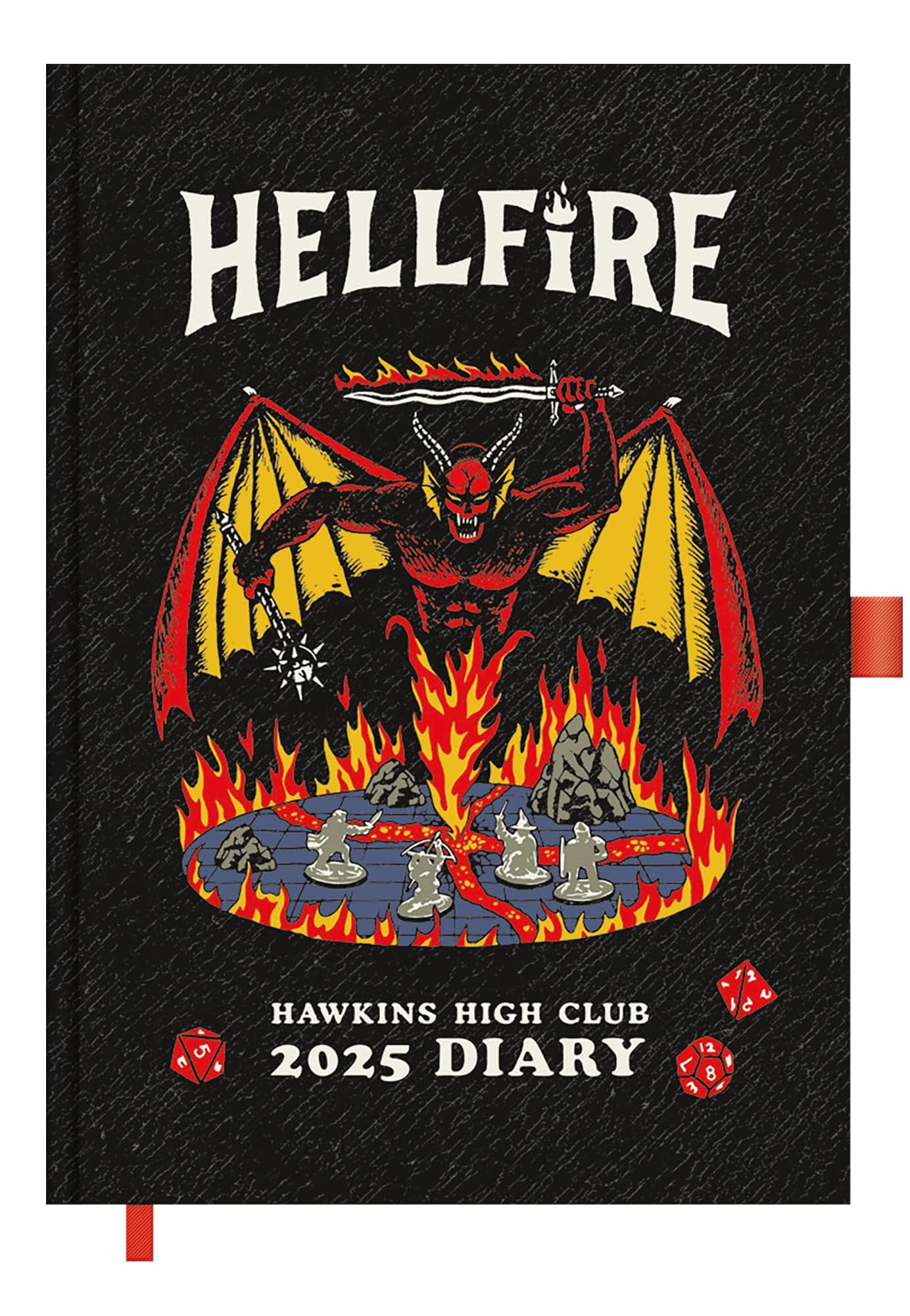 STRANGER THINGS 2025 A5 Diary – Hellfire Club Design with Intriguing DTP Artwork, Monthly & Weekly Layouts for Fans, Organizers, and Enthusiasts of the Popular Netflix Show Series