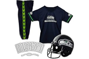 Franklin Sports NFL Youth Football Uniform Set for Boys & Girls - Includes Helmet, Jersey & Pants with Chinstrap + Numbers