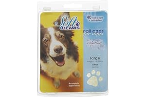 Soft Claws Dog and Cat Nail Caps Take Home Kit, Large, Natural