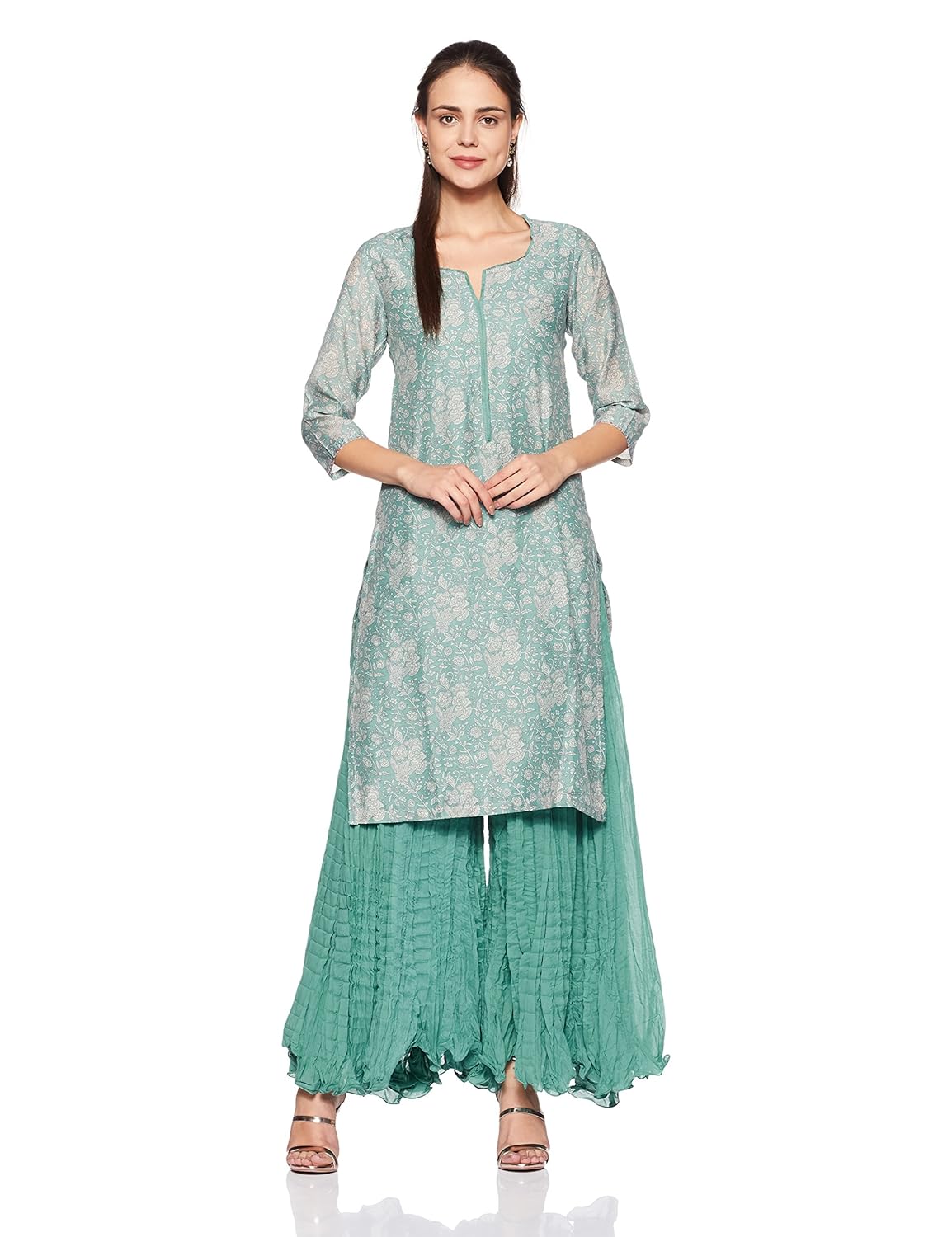 biba women's straight salwar suit