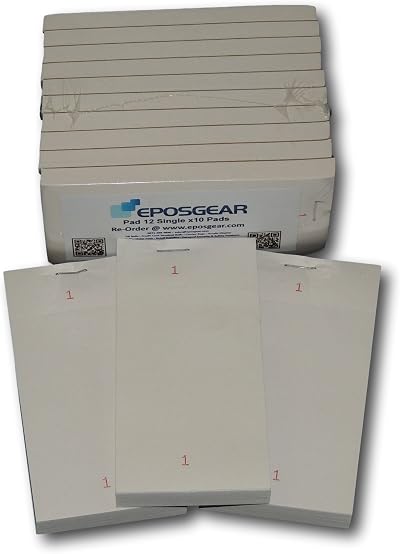 EPOSGEAR Single Copy Restaurant Order Pads 63x127mm 100 Pages 10 Pads