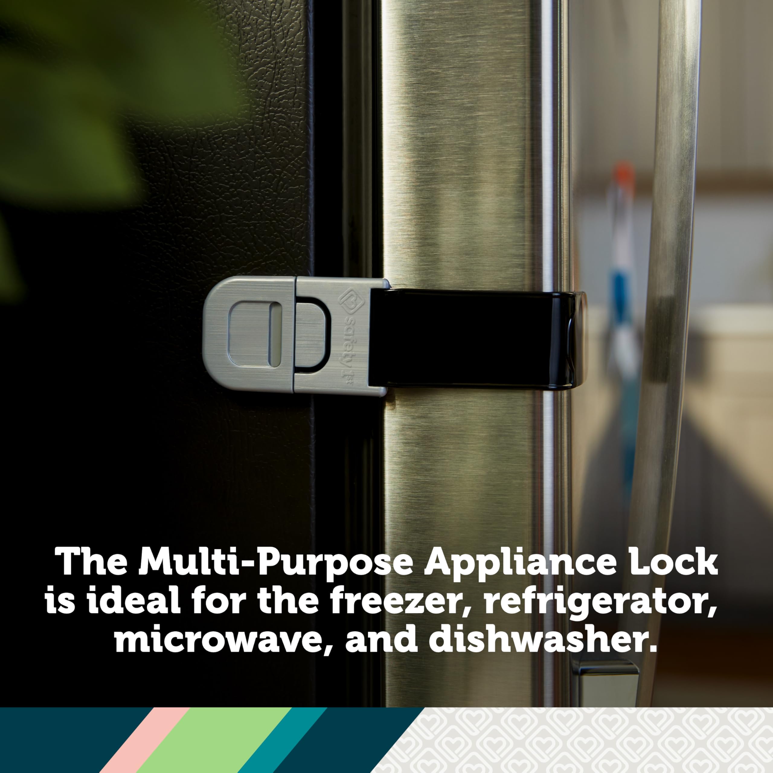 Safety 1st Multi-Purpose Plastic Appliance Lock Decor, 2-Count (Packaging May Vary)