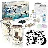 2Pepers DIY Fairy and Unicorn Nightlight Craft Kit (2 Pack), Fairy Lantern Jars Arts and Crafts for Girls, Make Your Own…