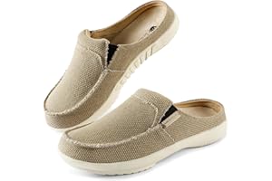 LazyStep Men's Orthopedic Slippers with Arch Support, Slip on Indoor Outdoor House Shoes