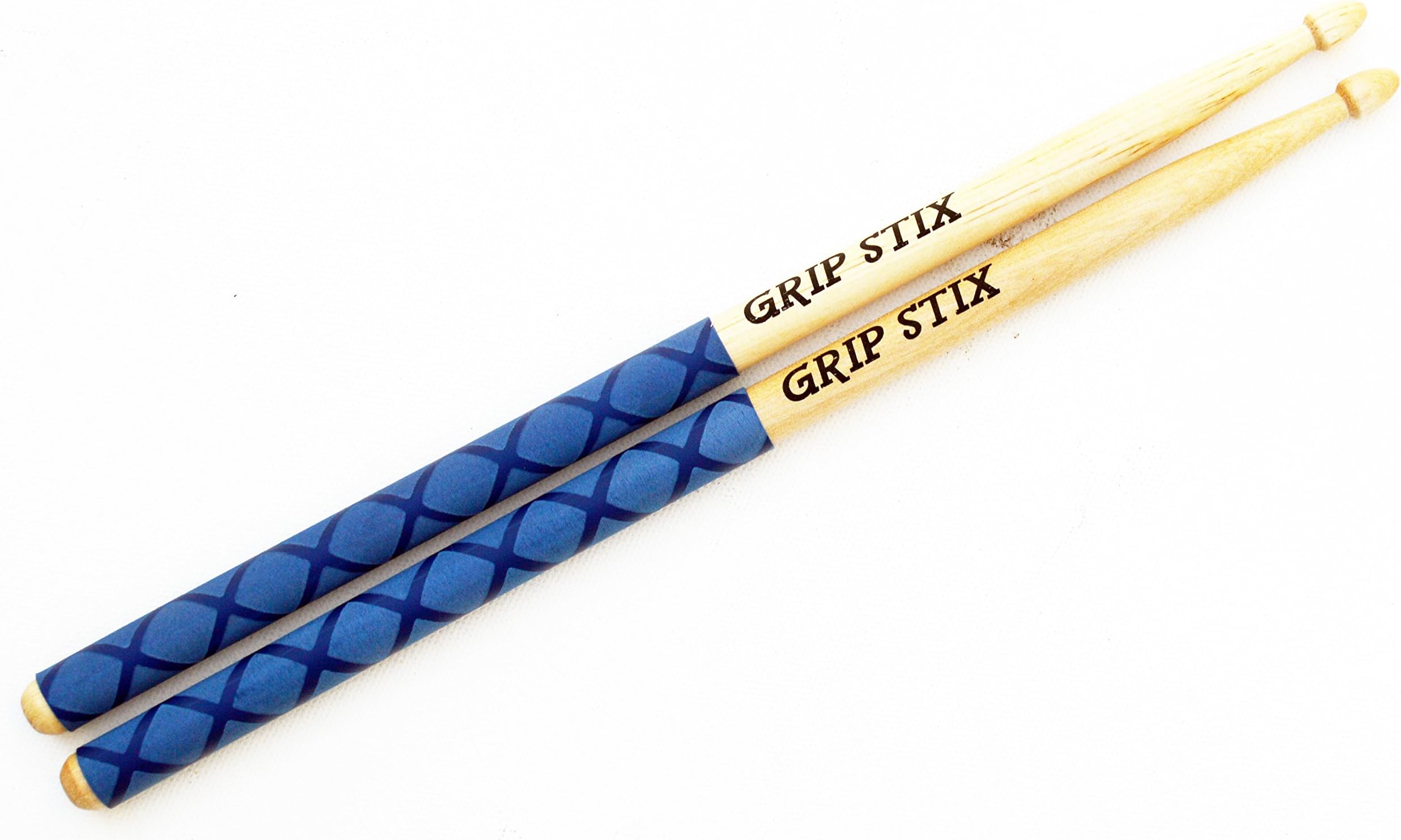 GRIP STIX 13" Long BLUE NON-SLIP GRIP Drumsticks for Kids - Ideal For All Drumming, Cardio Fitness, Aerobic & Workout Exercises