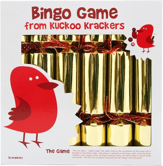 12 BINGO Game Christmas Crackers Amazon.co.uk Kitchen & Home