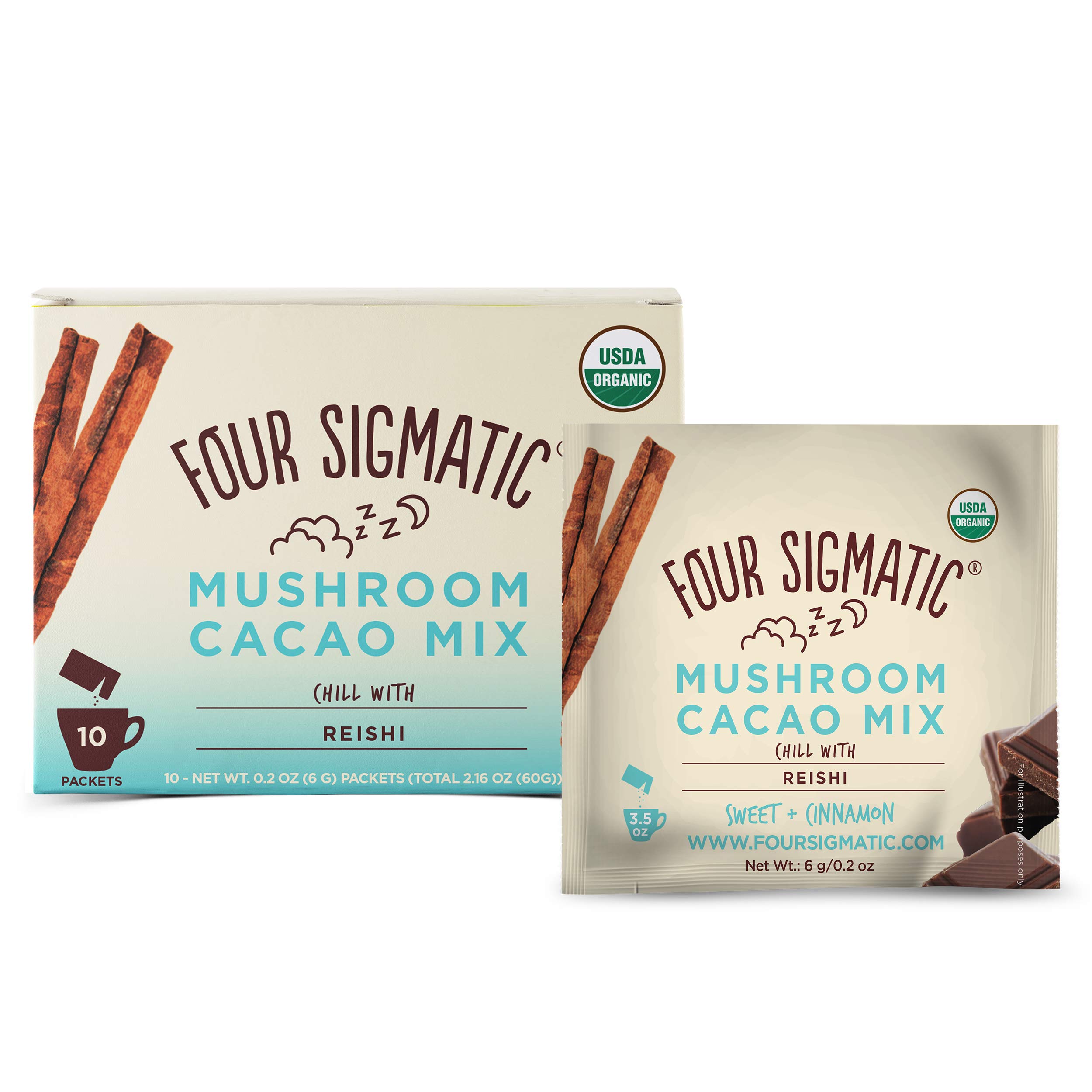 Four Sigmatic Mushroom Hot Cacao with Reishi USDA Organic Reishi