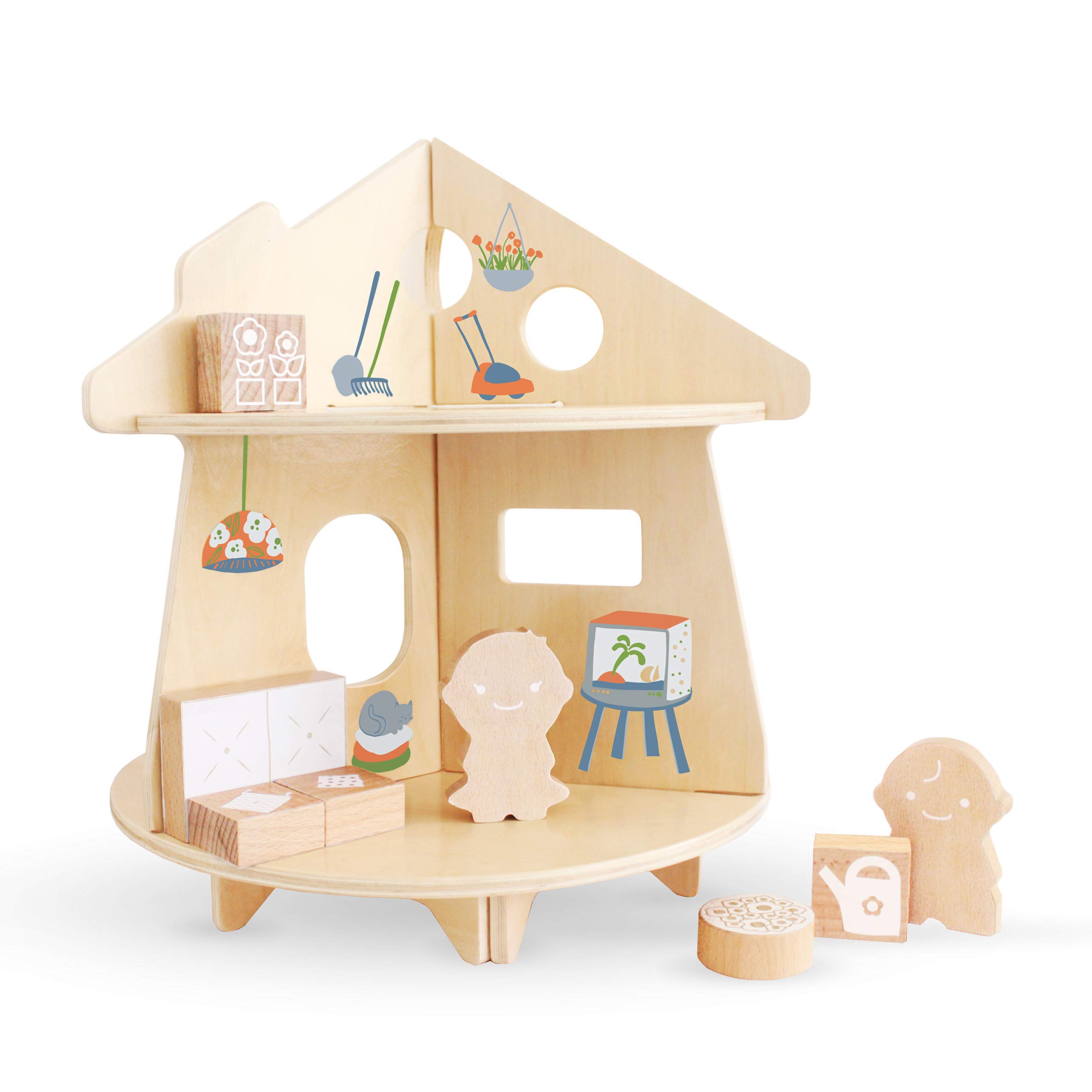 Oribel Portaplay House of Fun Wooden Dolls House