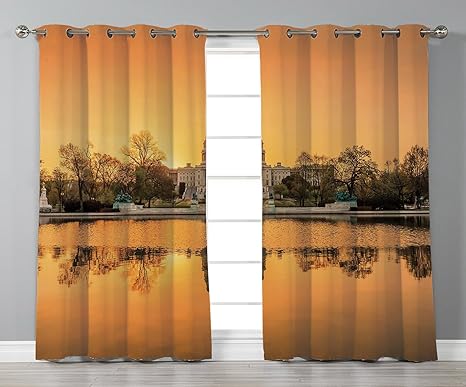 Thermal Insulated Blackout Grommet Window Curtains United States