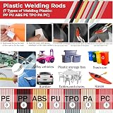 Ghguole 150W Plastic Welding Kit 2 in 1 Welder Gun with 64 Rods 800 Staples view 2