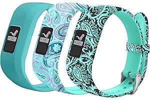 FIVE STAR ONLINE Bands Compatible with Gar-min Vivofit JR Bands Vivofit JR 2 Bands/vivofit 3 Bands Accessories Replacement Watchbands Starp for Kids Boys Girls Women with Metal Secure Clasp for Gar-min Vivofit 3 JR,3PCS
