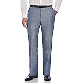 Perry Ellis Mens Modern Fit Linen Blend Pant