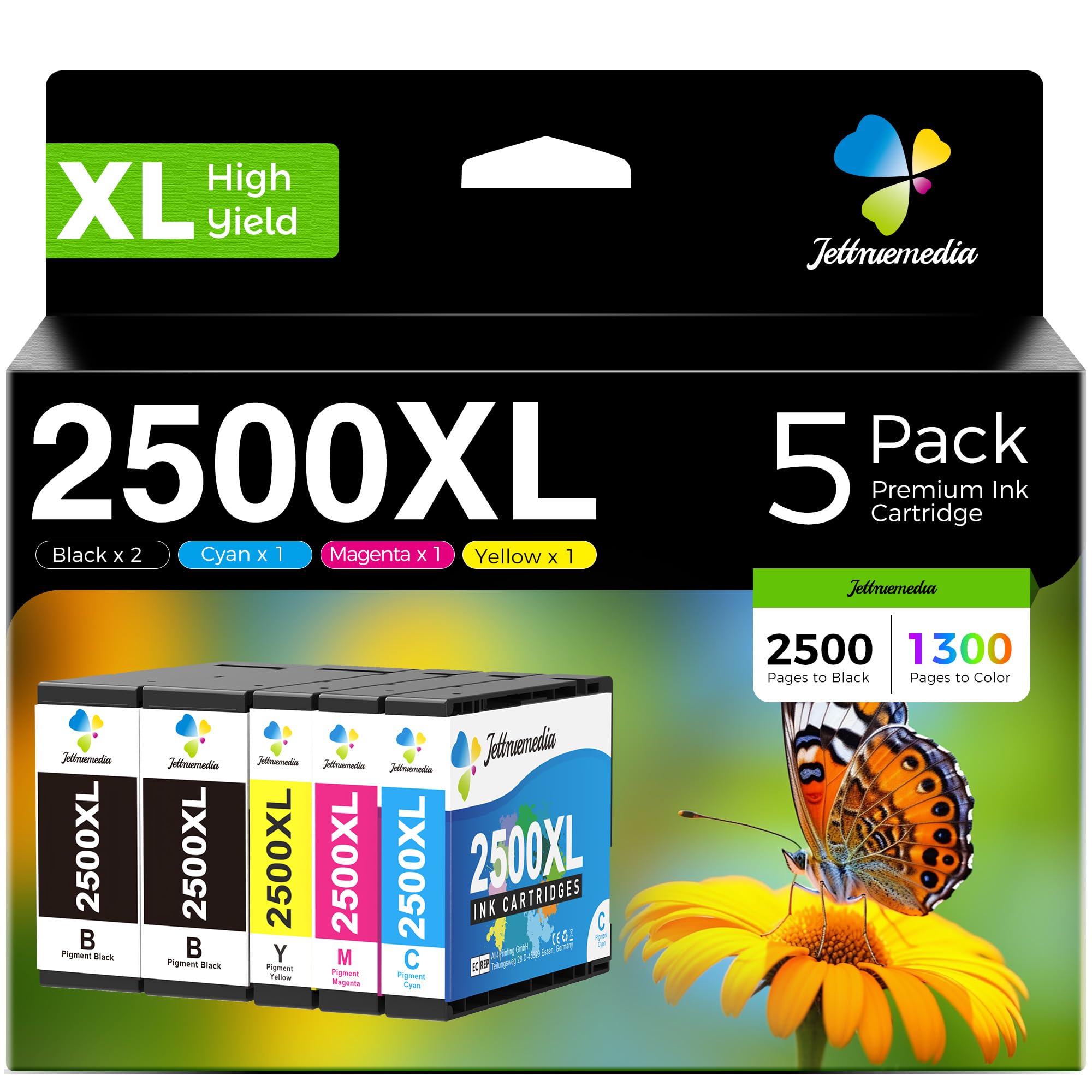 2500XL Ink Cartridges for Canon PGI-2500XL PGI 2500XL 2500 XL Ink Cartridges for Canon Maxify MB5050 MB5150 MB5450 MB5350 iB4150 MB4050 MB5155 MB5455 iB4000 iB4100 iB4050 MB5000 MB5100 MB5300 MB5400