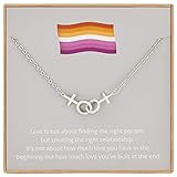 Famdecor Lesbian Pride Gifts Lesbian Necklace LGBT