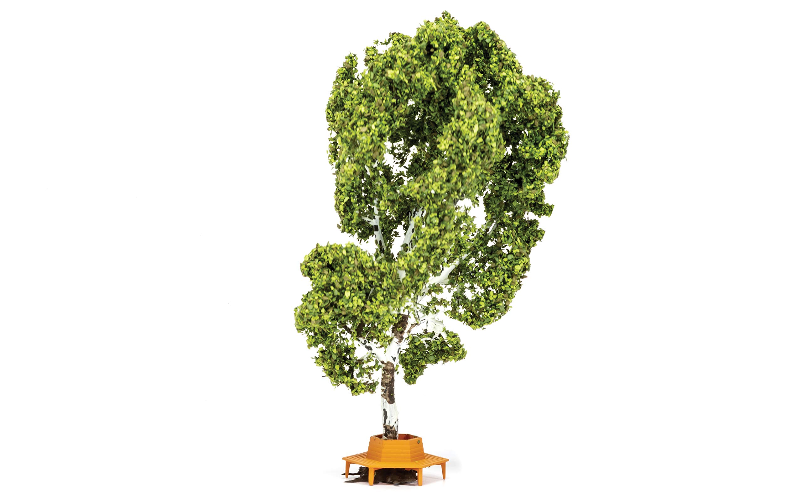 Hornby R7218 Tree (with Circular Bench) for Model Railway OO Gauge, Model Train Accessories for Adding Scenery, Dioramas, Woodland, Buildings and More, Model Making Kits - 1:76 Scale Model Accessory