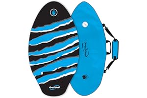 Own the Wave Black Claw Strike 40″ High Performance Wooden Skimboard - Features Non-Slip Traction Pad | Comes with Padded Carry Bag Made from Recycled Plastics – for Kids and Adults