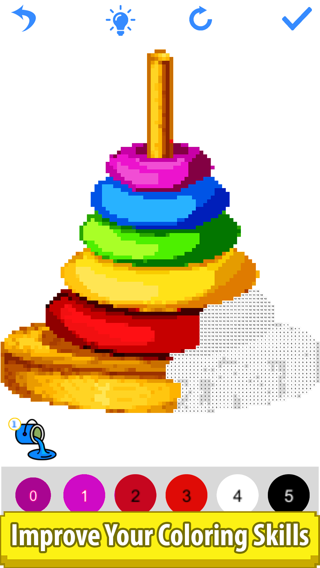 Toys Color By Number Pixel Art, Sandbox Coloring BookAmazon.in