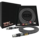 WORLDS BEST CABLES - Ultimate - 3 Foot - Premium Audiophile XLR Cable Pair | 18 AWG - Ultra-Pure OFC &ndash; Ultra-Low-Capacitance (8.5pF/ft) - Silver-plated Custom Amphenol Silver XLR - Carbon Tweed Jacket