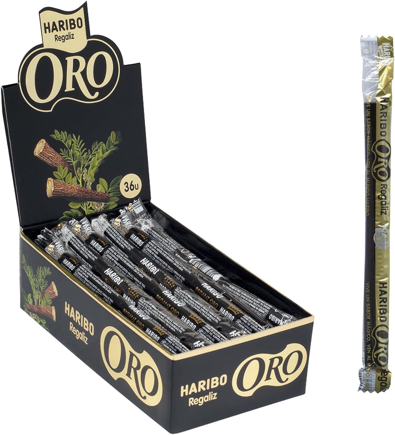 Haribo Regaliz Oro Estuche Dulces de Regaliz - 648 gr: Amazon.es: Alimentación y bebidas