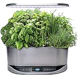 AeroGarden Bounty Elite - Indoor Garden with LED Grow Light, WiFi and Alexa Compatible, Stainless Steel