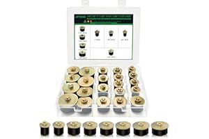 Japtend 22pcs Expandable Freeze Rubber Plugs Assortment Kit, 8 Sizes Automotive Rubber Expansion Freeze Plugs Fit Hole 3/4" 7/8" 1" 1-1/8" 1-1/4" 1-3/8" 1-1/2" 1-5/8"