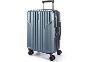 BAGSMART Carry On Luggage 22x14x9 Airline Approved, Lightweight luggage with Spinner Wheels, 20 Inch Expandable Hardside Carry On Suitcase with TSA Lock Rolling Travel suitcase Carry-On, Royal Blue