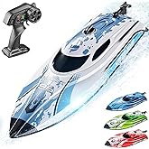 BEZGAR RC Boat, 12 inch Remote Control Boat for Kids and Adults, 25 KPH Fast RC Speed Boats with 700mAh Battery, Ideal Waterp