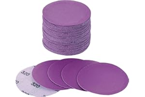 Arilier 3 Inch Sanding Disc 40Pcs, 320 Grit Sandpaper, Drill Sanding Attachment, Wet Dry Hook and Loop Sandpaper Discs for Random Orbital Sanders, Alumina Sand Paper for Wood, Metal, Automotive