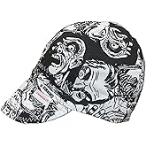 Comeaux Caps Vintage Monsters Print Reversible Welding Cap | 100% Cotton, Durable Work Hat for Men & Women