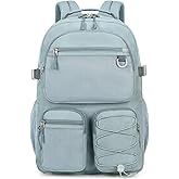 Lohol Water Resistant Backpack with Mulitiple Pockets for School Travel Outdoor College, 15.6 inch Laptop Daypack for Men and Women (Blue)
