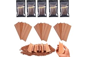 PEOKPIPLE 15 Spanish Cedar Wood Sheets + 5 Cigar Humidor Bags Humidor Dividers & Aroma Enhancer Fits Jars, Tubes, Boxes | Cigar Accessories Kit