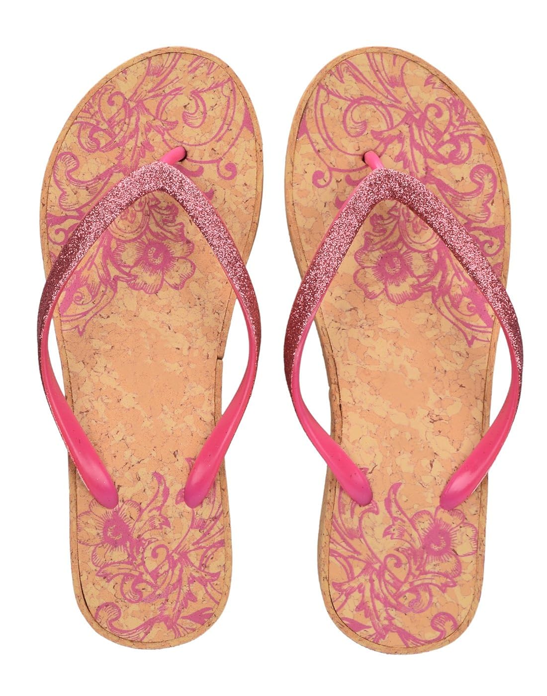 lil firestar women's & girls casual heel slippers (glitter straps)