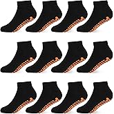 HYCLES Boys Girls Non-Slip Toddler Socks Grip Ankle Sticky Socks Anti-Skid Sock for Kids 6 Pairs for 2-13 Years Kids