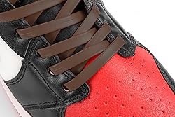 Loop King Laces - Premium Brown Flat Leather Shoe