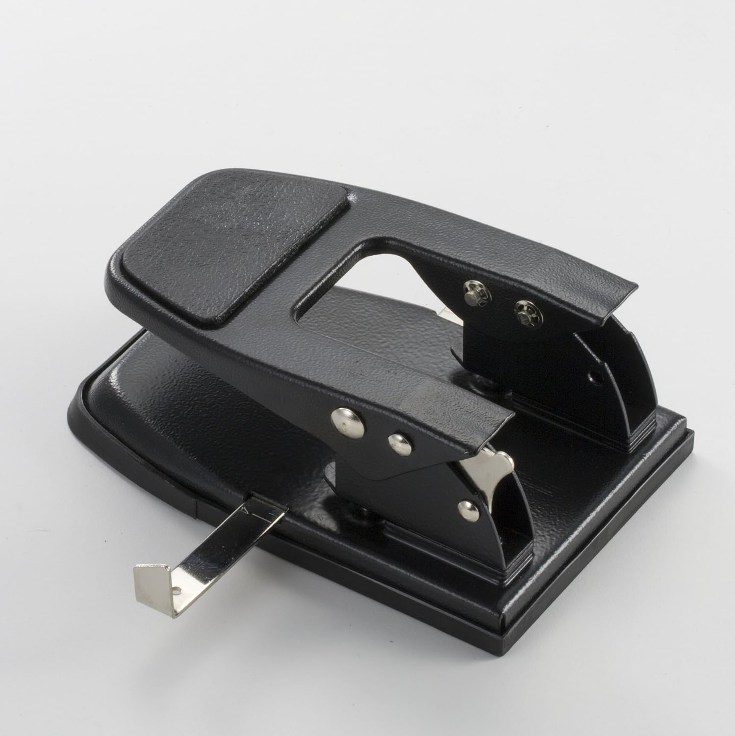 Officemate Heavy Duty 2-Hole Punch, Padded Handle, Black, 50-Sheet Capacity (90082), Model Number: OIC90082 : Manual Multi Hole Paper Punches : Office Products